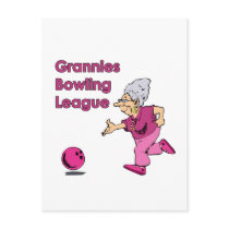 Grannies Bowling League Postcard