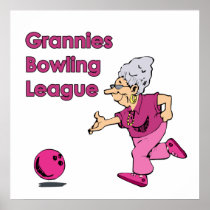 Grannies Bowling League Posters