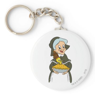 Granny and Tweety Pie keychains