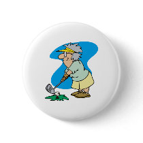 Granny Golfer buttons by shopaholicchick Granny Golfer buttons