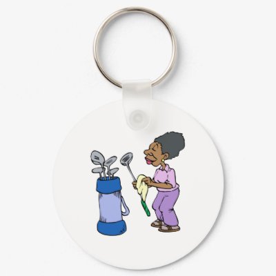 Granny Golfer Keychains by shopaholicchick