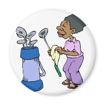 Granny Golfer magnets by shopaholicchick Granny Golfer magnets