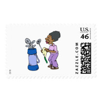 Granny Golfer postage by shopaholicchick Granny Golfer postage