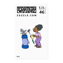 Granny Golfer postage by shopaholicchick Granny Golfer postage