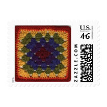 Granny Squares Postage Stamps