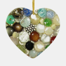 Granny's Buttons 2 Designs in 1 Christmas Ornament