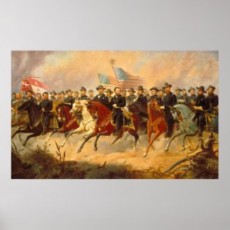 Grant and His Generals Painting print