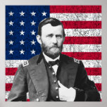 Grant and The American Flag Posters
