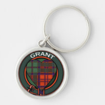 Grant Heart Tartan design Keychains