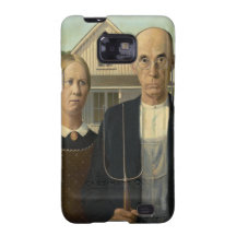 Grant Wood - American Gothic Galaxy S2 Case