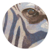 Grant's Zebra Round Sticker