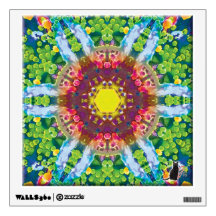 “Granular” Kaleidoscope “PixPane(TM)” Wall Decal