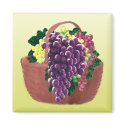 GRAPE BASKET Sq Magnet