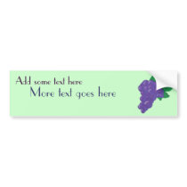 Grape Bumper Sticker bumper stickers