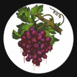 Grape Bunch Dripping Blood Sticker