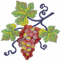 Grape Cluster embroidered shirts