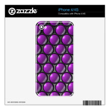 Grape Drops Phone Skin Decal For iPhone 4