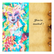 GRAPE FAIRY TALE parchment Invite
