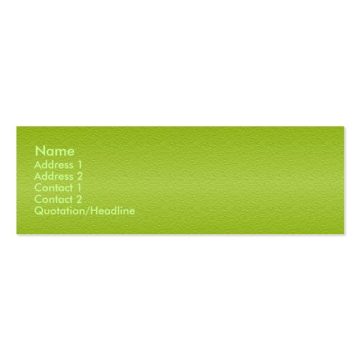 Grape Green Sandstone Profile Card Business Card Templates (front side)