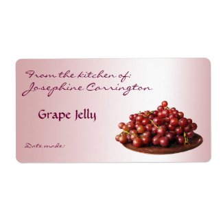 Grape Jelly Canning Labels