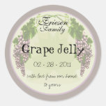 Grape Jelly label 3b Round Sticker