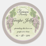 Grape Jelly labels Round Sticker