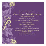 Grape Leaves Bridal Shower Invitation