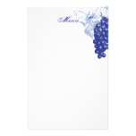 Grape Motifs Stationery