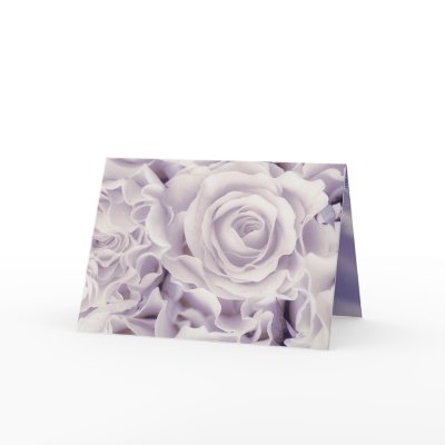 Grape Satin, Mauve Roses Bouquet, floral, template Greeting Card