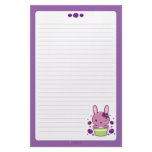 Grape Truffle Bunny Stationery