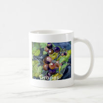 grape vine, Grapes coffee mug art painting