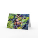 grape vine still life modern fruit greeting card