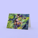 grape vine still life modern fruit greeting card