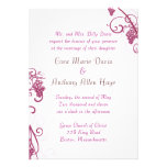 Grape Vine Wedding Invitation invitations