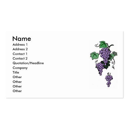 Grape Vines Business Card
