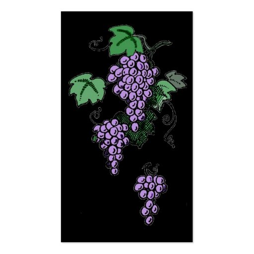 Grape Vines Business Card (back side)