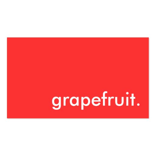 grapefruit. business cards
