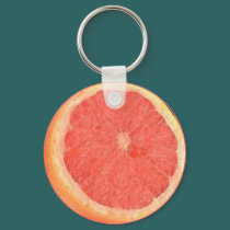 Grapefruit Watercolor - Key Chain keychains