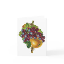 Grapes and A Pear Notecards by vintagegiftmall Grapes and A Pear Notecards