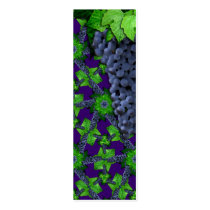 Grapes and Leaves Lg Any Color Bookmark business cards by j053ph Grapes and Leaves Lg Any Color Bookmark business cards