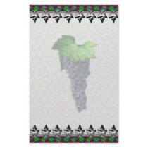 Grapes and Leaves Sm Any Color Stationary stationery