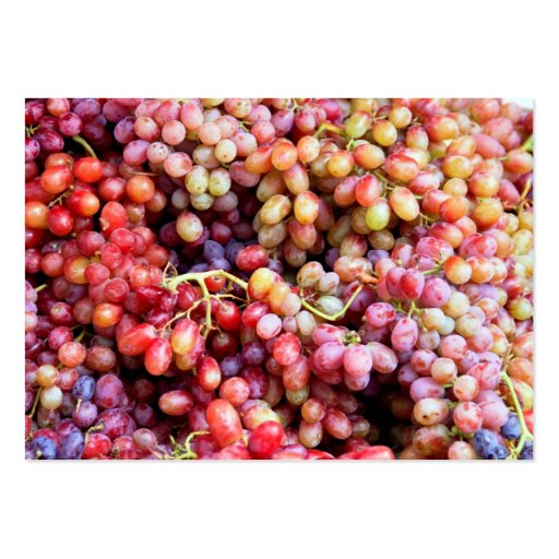 Grapes and Wine Business Card (front side)