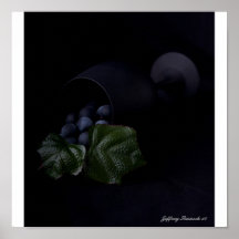 Grapes and wine glass, Jeffrey Sinno... Print