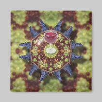 Grapes and wine magnets by ArtmakersWorlds Grapes and wine magnets