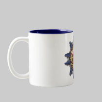 Grapes and wine mugs by ArtmakersWorlds Grapes and wine mugs