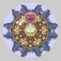 Grapes and wine stickers by ArtmakersWorlds Grapes and wine stickers
