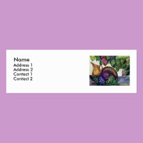 Grapes & Brass Pitcher business cards