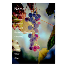 Grapes Business Card Template