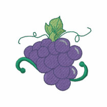 Grapes embroidered shirts
