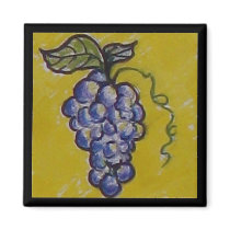Grapes for the Picking! Fridge Magnets